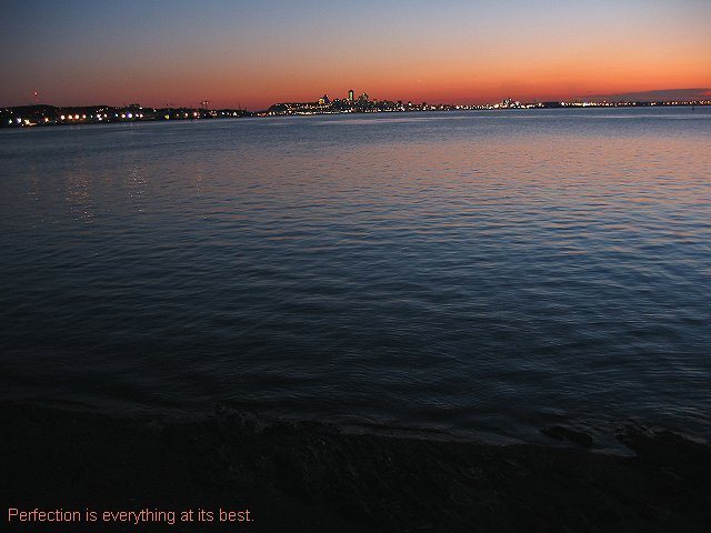 Quebec City from Bout-de-l'Ile d'Orleans, Canada