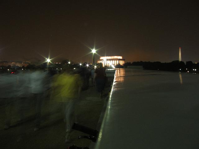 Lincoln Memorial and Washington Monument from Memorial Bridge, Washington DC (July 4)