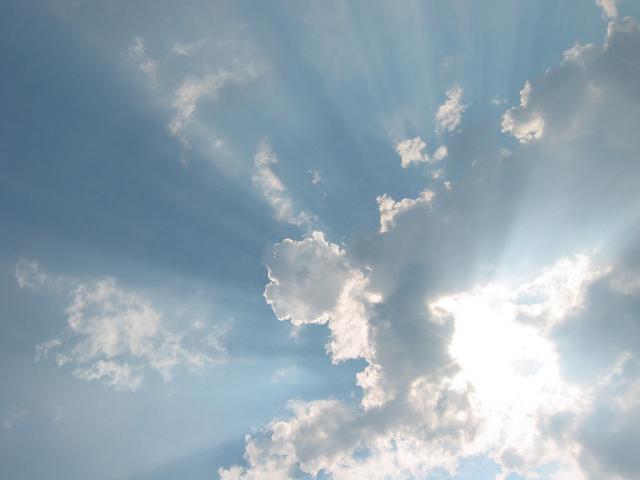 Summer afternoon sky, outside Berkeley Springs, West Virginia