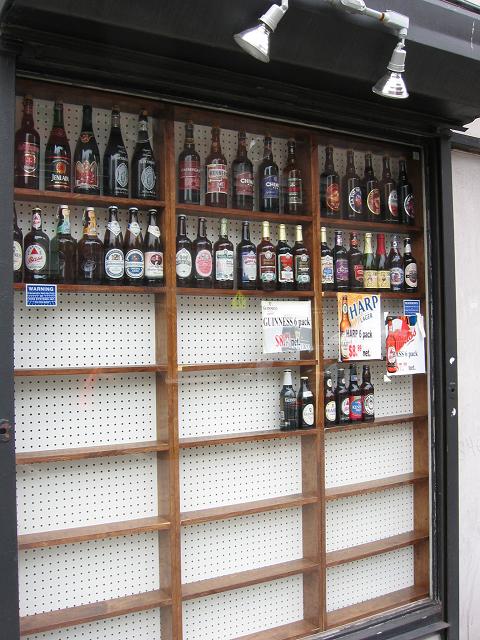 Beer display, Greenwich Village, New York City