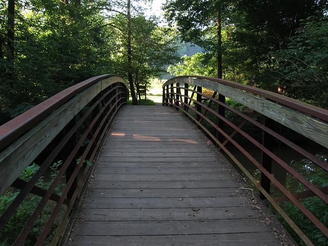 Bridge to pond, Eleanor C. Lawrence Park, Centreville, Virginia