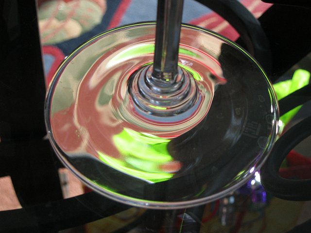 Wine glass base