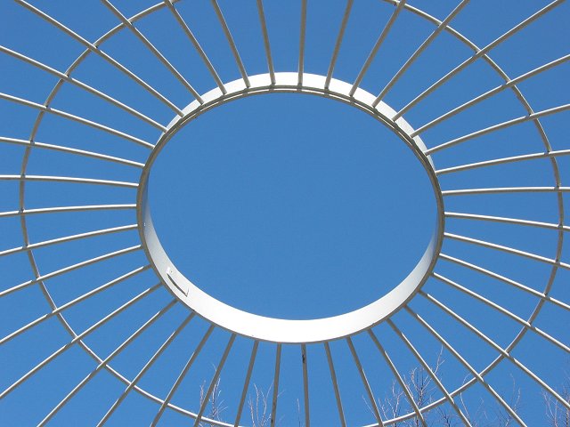 Pavillion along WO&D biking train, Reston, Virginia