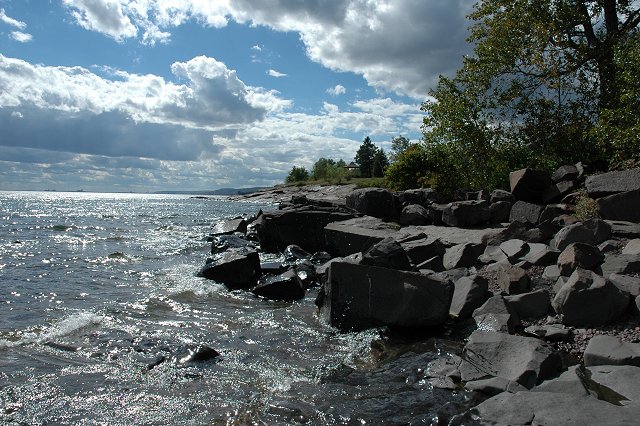 Brighton Beach on Lake Superior, Duluth, Minnesota