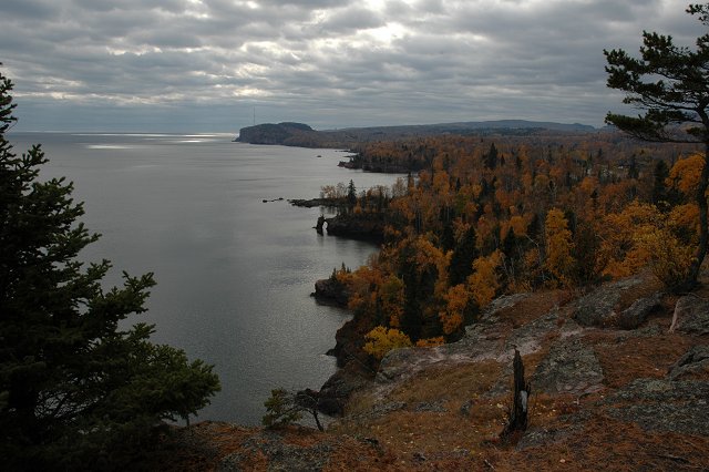 View of Lake Superior along path to Shovel Point, Tettegouche State Park, Minnesota