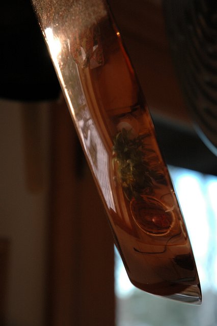 Kitchen reflection in copper pot, Brainerd, Minnesota