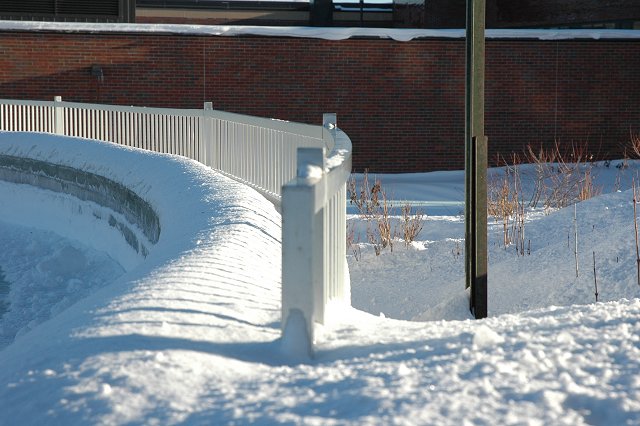 Outside the Library, University of Minnesota, Duluth