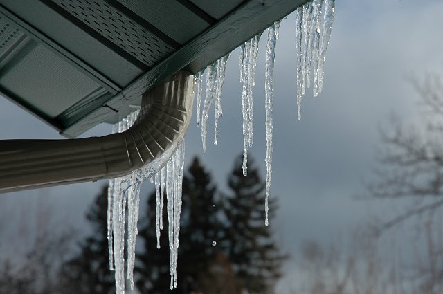 Melting icicles, Duluth, Minnesota